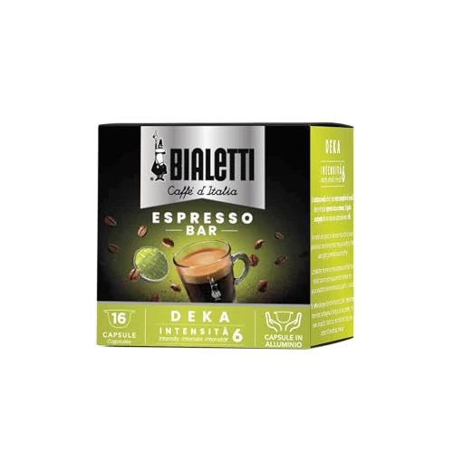 Offerta a tempo: Bialetti Caffè d'Italia, Box 16 Capsule, Decaffeinato, Intensità 6, Compatibili con Macchine Bialetti sistema chiuso, 100% Alluminio - 19% da 7.99 € a 6.49 €