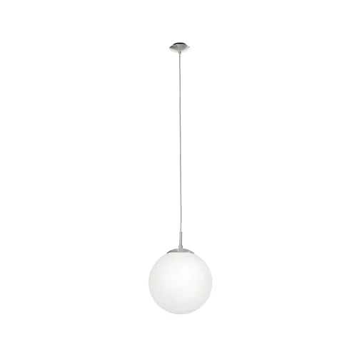 Offerta a tempo: Eglo lampada a sospensione Rondo, lampada a sospensione, in acciaio, nichel - 20% da 35.04 € a 28.06 €