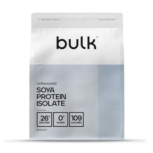 Offerta a tempo: Bulk Soya Protein Isolate Powder, Vegan Protein Shake — 35% da 22,99 € a 14,99 €