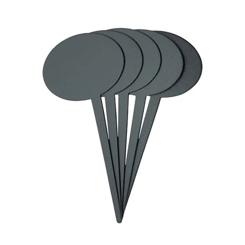 Securit Silhouette Bubble Chalk Board Tags with Chalk Marker, Set of 5 (TAG-BUBBLE-5)