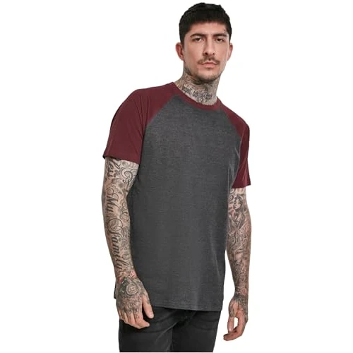 Begrenztes Angebot: Urban Classics Raglan Contrast Tee Männer T-Shirt weiß/schwarz Basics, Streetwear von 12.94 EUR auf 11.65 EUR (Rabatt 10%)