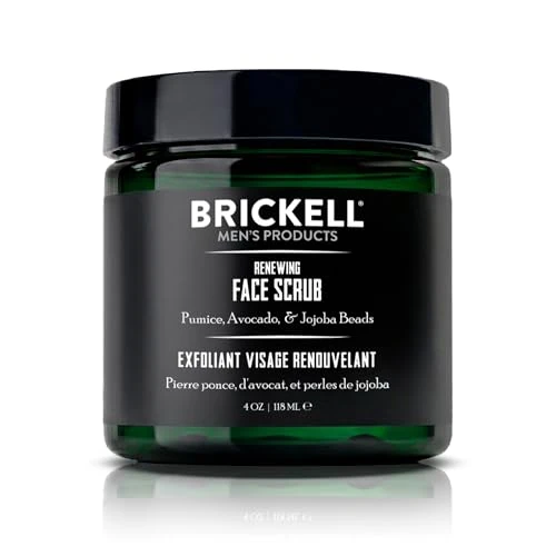 Offerta a tempo: Brickell Men's Scrub Viso Rinnovatore per Uomo, Naturale e Biologico, Scrub Viso Esfoliante Formulato con Perline di Jojoba, Extra di Caffè e Pomice, 118ml, Profumato - 0.00% da 24.00 € a 24.00 €