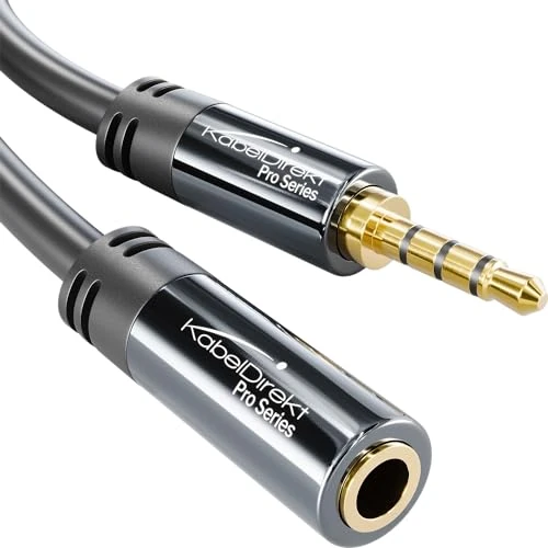 Oferta limitada: KabelDirekt – 7,5m Cable de Extensión 3,5mm 4 Pin Jack (Cable Aux, Audio Estéreo, Conector Macho a Conector Hembra, soporta Tono de micrófono, para Extender Cables de Auriculares) de 12.59 € a 11.36 € (ahorro 10%)