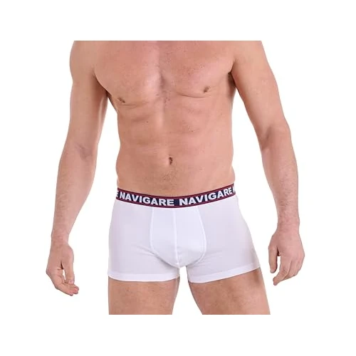 Navigare Boxershorts voor heren, verpakking van 6 stuks, Veelkleurig (Wit/Zwart/Antraciet/Navi), XL