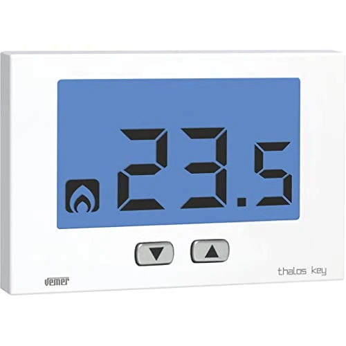 Limited-time offer: VEMER VE718300 THALOS Key Digital Room Thermostat for Heating and Air Conditioning, LCD Display, Keyboard with 2 Buttons, Battery Operated, White from $54.32 to $54.32 (save 0.00%)
