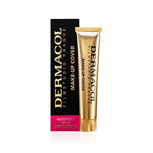 Zeitlich begrenztes Angebot: Dermacol Make-up Cover – stark deckende, wasserfeste Foundation mit LSF 30, Hellbeige-Aprikose 207, 30 g von 14.49 € auf 11.59 € (20% Rabatt)