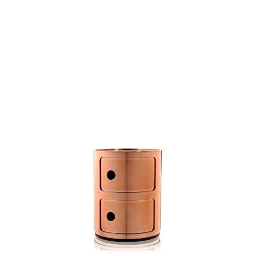 Offerta a tempo: Kartell Componibili Contenitore 2 Elementi, Base Tonda, ABS, Rame, 32 x 32 x 40 cm - 22% da 254.00 € a 197.80 €
