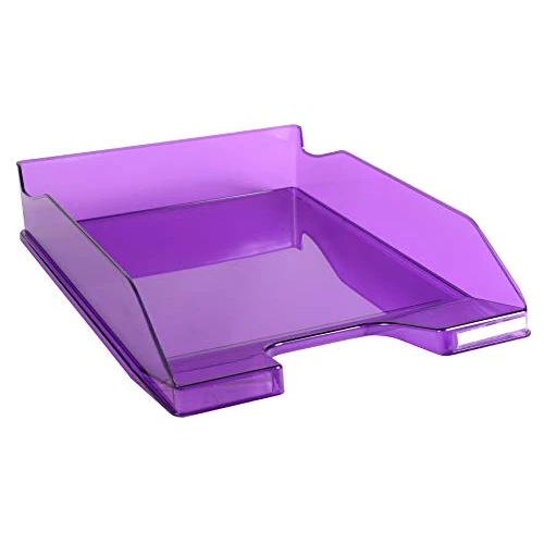 Exacompta 113219D Combo Midi półka na dokumenty (odpowiednia do dokumentów w formacie DIN A4, 21 x 29,7 cm, stabilna i wytrzymała) 1 sztuka, fioletowa, błyszcząca