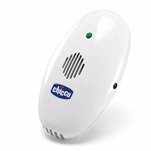 Chicco Dispositivo Anti-zanzare, Antizanzare Neonati, Portatile, a Ultrasuoni, Silenzioso ed Ecologico, Raggio di Efficacia 3m, Non Emette Sostanze Chimiche, con Pratica Clip, Batteria Inclusa, Bianco