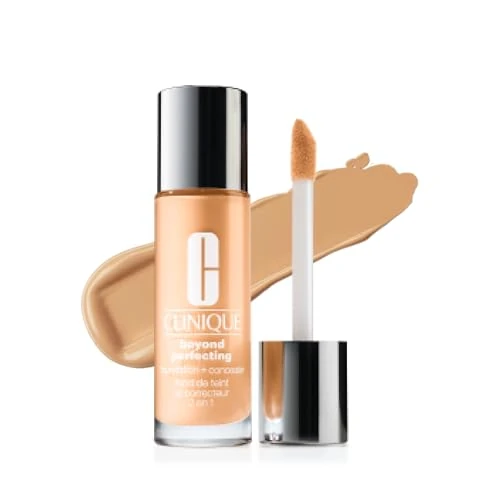Offerta a tempo: Clinique Beyond Perfecting Liquid Lightweight Full-Coverage fondotinta e correttore Liquido | Per pelli da secche a grasse, 30 ml - 39% da 54.50 € a 33.24 €