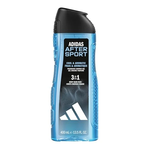 Zeitlich begrenztes Angebot: adidas 3in1 After Sport Duschgel für ihn, mit aromatisch-frischem Duft, 400 ml von 3.49 € auf 2.95 € (15% Rabatt)