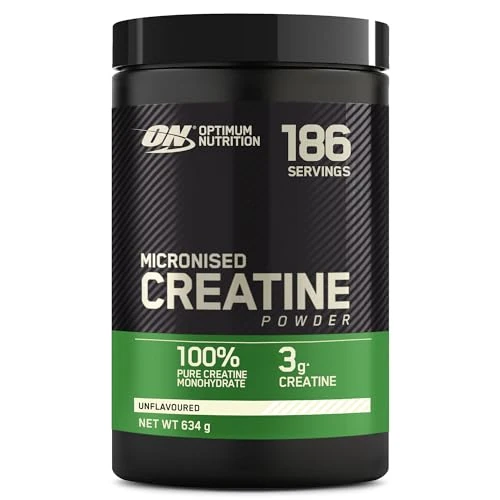 Beperkte aanbieding: Optimum Nutrition Gemicroniseerd Creatinepoeder, 100% Puur Creatine Monohydraatpoeder voor Prestaties en Spierkracht, Niet-gearomatiseerd, 186 Porties, 634 g van 39.99 EUR naar 34.99 EUR (besparing 13%)