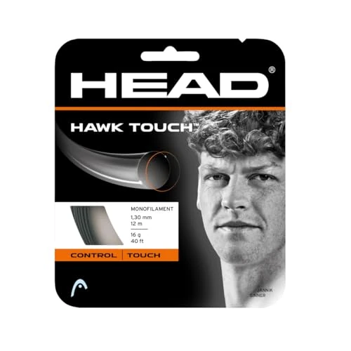 HEAD Set Hawk Touch, Racchetta da Tennis Unisex-Adulto, Antracite, 19