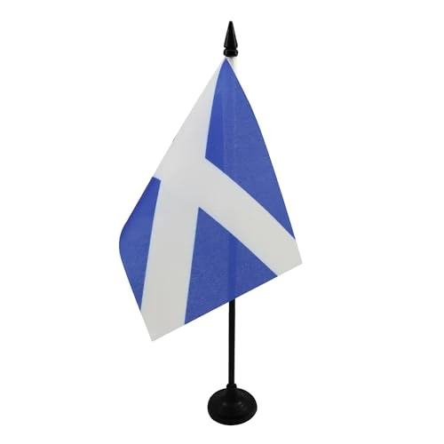 Offerta a tempo: AZ FLAG Bandiera Da Tavolo Scozia 15X10Cm - Piccola Bandierina Scozzese 10 X 15 Cm - 39% da 7.75 € a 4.75 €