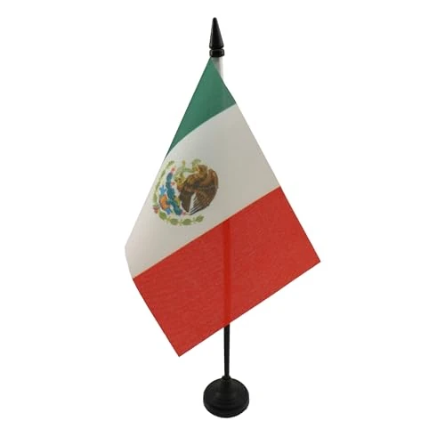 Offerta a tempo: AZ FLAG Bandiera Da Tavolo Messico 15X10Cm - Piccola Bandierina Messicana 10 X 15 Cm - 39% da 7.75 € a 4.75 €
