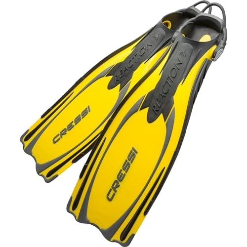 Offre limitée : Cressi Sub S.p.A. Reaction EBS Giallo Palmes de plongée Jaune Taille L/XL de 104.78 € à 104.78 € (0.00% de remise)