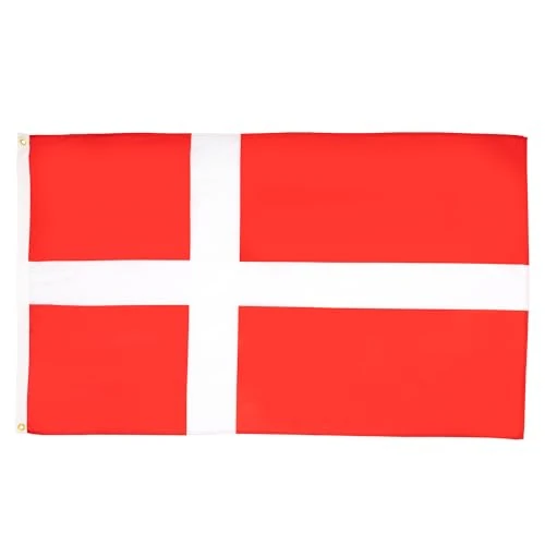 Limited-time offer: AZ FLAG - Denmark Flag - Large 5x8 Ft - 100D Polyester Danish Big Banner with Two Metal Grommets - Fade Resistant - Vivid Colors - 5' x 8' Feet - 250x150 Cm from 29.50 £ to 29.50 £ (save 0.00%)