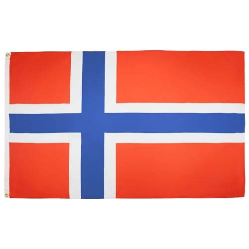 Limited offer: AZ FLAG - Norway Flag - Large 5x8 Ft - 100D Polyester Norwegian Big Banner with Two Metal Grommets - Fade Resistant - Vivid Colors - 5' x 8' Feet - 250x150 Cm from 29.95 EUR to 29.95 EUR (save 0%)