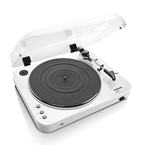 Tijdelijke aanbieding: Lenco L-85 Draaitafel met riemaandrijving Wit - Draaitafels (Riemaangedreven draaitafel, semi-automatisch, wit, 33,45 rpm, MP3) van 109.46 EUR naar 81.00 EUR (korting 26%)