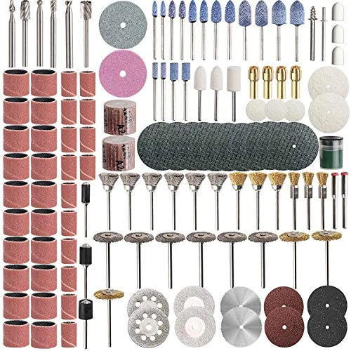 Tijdelijke aanbieding: ZFE 217-delige multifunctionele accessoireset, multifunctioneel gereedschap met 3 mm schacht voor het snijden, boren, graveren, slijpen, polijsten, knutselprojecten en doe-het-zelf creaties van 20.99 € naar 20.99 € (0.00% korting)