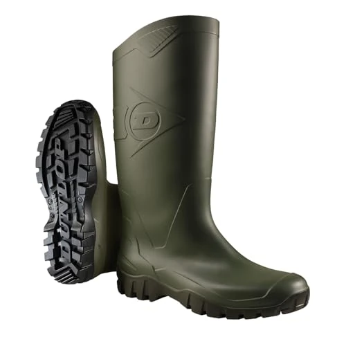 Offerta a tempo: DUNLOP Dane Stivali da Giardinaggio Impermeabili per Donna e Uomo – Stivali da Pioggia con Gambale Ampio per la Pesca – Realizzati in PVC – Verde/Nero – Taglie dalla 38 alla 47 - 34% da 20.29 € a 13.37 €
