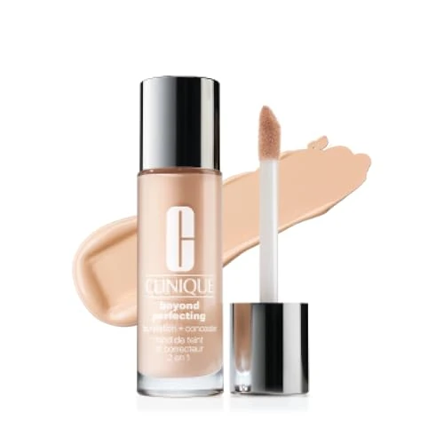 Offerta a tempo: Clinique Beyond Perfecting Liquid Lightweight Full-Coverage fondotinta e correttore Liquido | Per pelli da secche a grasse, 30 ml - 40% da 52.50 € a 31.70 €