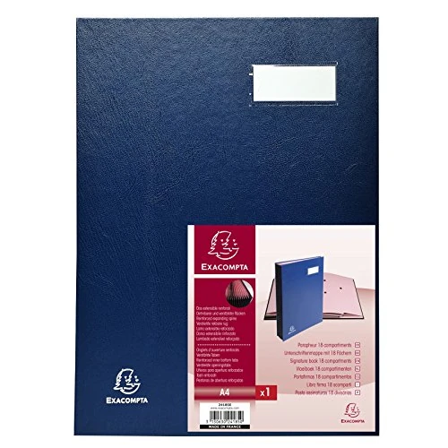 Offerta a tempo: Exacompta 24185E Libro Firma, 24x32 cm, Blu - 42% da 31.48 € a 18.20 €