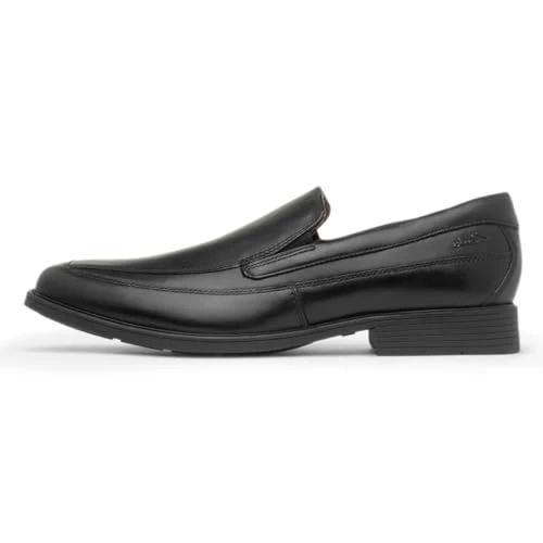 Limited-time offer: Clarks Men's Tilden Free Loafers, Black Leather, 10.5 UK from 56.36 £ to 50.04 £ (save 11%)