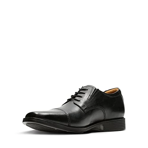 Offerta a tempo: Clarks Tilden Cap, Scarpe con lacci Uomo, Nero Black Leather 097, 44 EU - 35% da 80.00 € a 51.78 €
