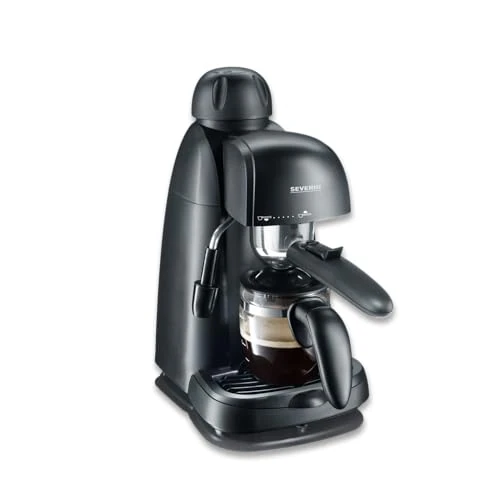 Oferta limitada: SEVERIN - Cafetera espresso a presión con espumador de leche, Máquina de café,Hasta 4 tazas de café de barista, Negro, KA 5978 de 69.99 € a 49.99 € (ahorro 29%)