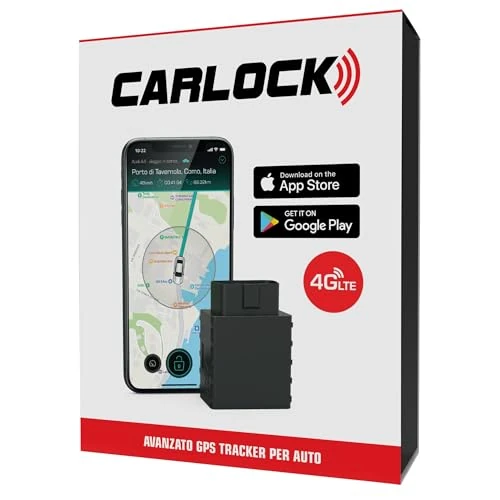 Offerta a tempo: CARLOCK: Antifurto Auto, 4G GPS Tracker in Tempo Reale con Sistema di Allarme tramite Smartphone, con Dispositivo e App, Preciso e Facile da Usare - 40% da 44.90 € a 26.95 €