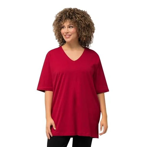 Ulla Popken, Damen, große Größen, Basic-V-Shirt