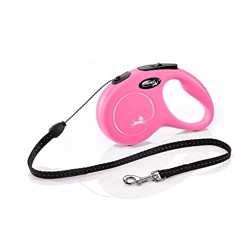 Flexi - Guinzaglio per avvolgicavo Classic Cord - da 5 metri a 12 kg - rosa