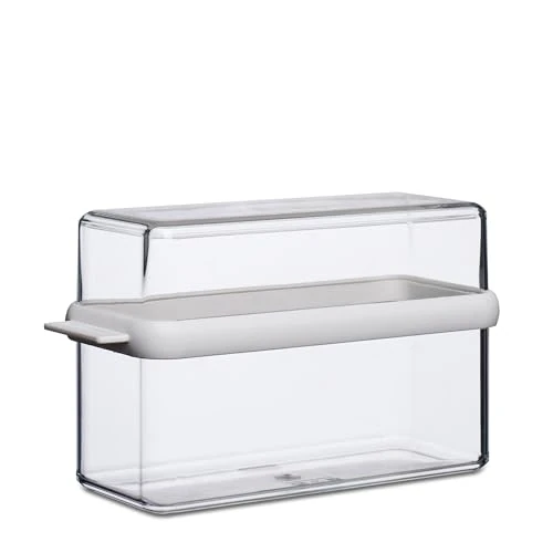 Mepal Caja para Pan Crujiente Stora - Recipiente para Guardar Galletas y Pan Crujiente - Caja Hermética para Galletas - Ideal para Guardar un Paquete de Pan Crujiente - 1600 ml - Blanco