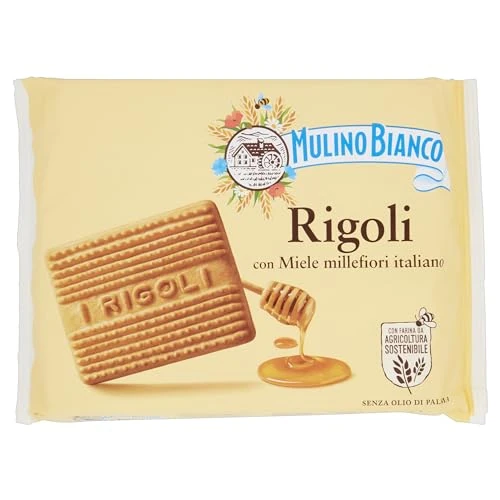 Offerta a tempo: Mulino Bianco Biscotti Frollini Rigoli con Miele Italiano, Perfetti per la Colazione — 24% da 2,99 € a 2,26 €