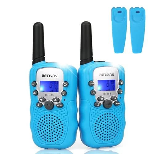 Offerta a tempo: Retevis RT388 Walkie Talkie Bambini, Giocattoli per 4-12 Anni Ragazzi, PMR446 8 Canali VOX Torcia 10 Toni di Chiamata, Walkie Talkie Bambino per Natale, Campeggio, Avventura (Blu,1 Coppia) - 28% da 15.39 € a 11.13 €