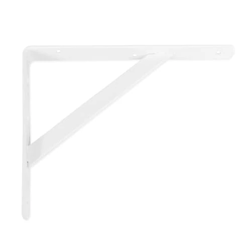 Oferta limitada: Amig - Palomilla para Estanterías de Pared - Escuadra Metálica para Baldas - Ángulo para Estantes - Soporte Estantería - Acero - Color Blanco - Medida 400x275 mm - Peso Máx. Recomendado 225 Kg de 9.02 € a 9.02 € (ahorro 0.00%)