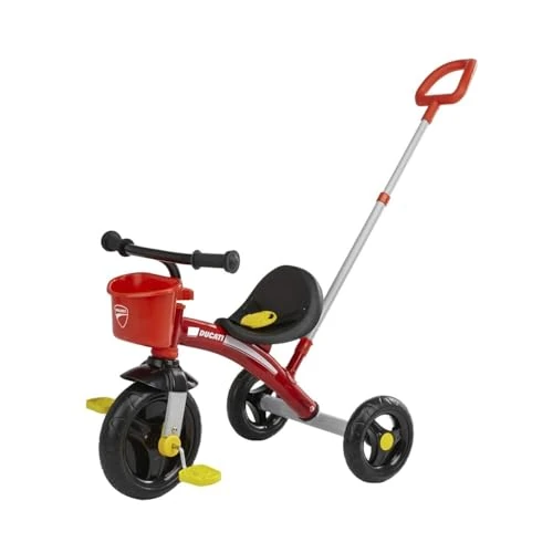 Offerta a tempo: Chicco Triciclo Bambini U-Go Ducati, con Due modalità di Utilizzo, Triciclo Bimba e Bimbo con Manico Telescopico ad Altezza Regolabile, Cintuse di Sicurezza e Cestello Anteriore,Giochi per Bambini - 27% da 59.90 € a 43.92 €
