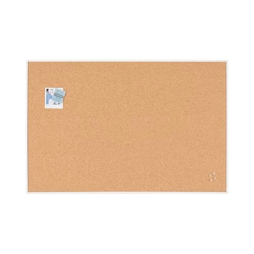 Oferta limitowana: Bi-Office New Basic tablica korkowa z białą ramą z płyty MDF, 885 x 585 mm z 91.29 zł na 91.29 zł (oszczędź 0.00%)