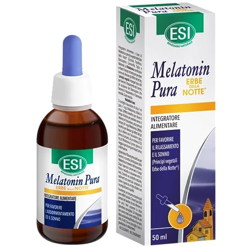 Offerta a tempo: ESI - Melatonin Pura con Erbe della Notte, Integratore Alimentare in Gocce con Melatonina — 38% da 11,90 € a 7,36 €