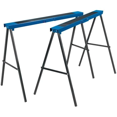 Limited-time offer: Draper 52072 Fold Down Trestles, 1000mm x 800mm, Pair , Blue from 44.79 £ to 44.79 £ (save 0.00%)