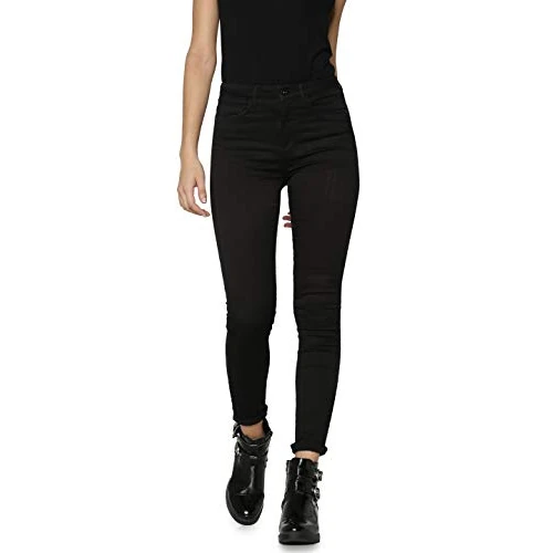 ONLY Women's Royal High Sk 600 Jeans, Black Noos, XL 30L UK