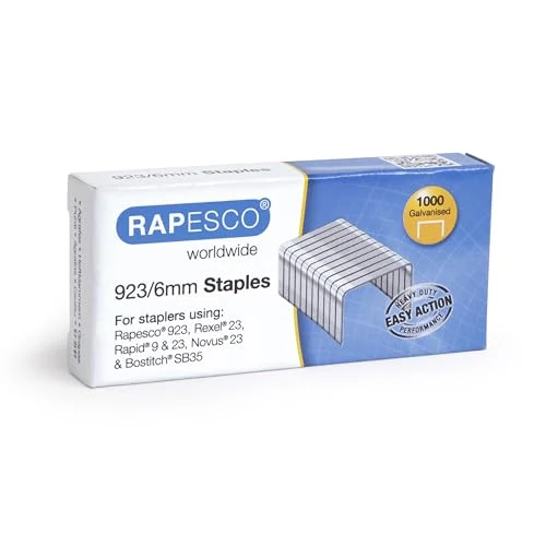 期間限定オファー: Rapesco Galvanised Staples 923 / 6 mm (23タイプ) – ボックスof 1000 通常価格 5.95 JPY セール価格 2.75 JPY (割引 54%)