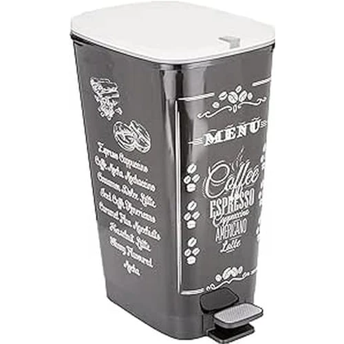 Offerta a tempo: Keter Curver Pattumiera Chic L, Pattumiera a Pedale con Anello Ferma Sacco per Casa e Cucina, Capienza 45 litri, Dimensioni 29x44.5x60.5 cm - 0.00% da 46.00 € a 46.00 €