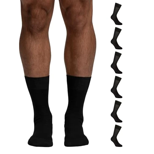 Oferta limitada: POMPEA Escocia Calcetines, Negro (Negro 0071), 44/45 (Talla del Fabricante:12/12.5) (Paquete de 6) Hombre, Negro (Negro 0071), 44-45 de 15.66 € a 15.66 € (ahorro 0.00%)
