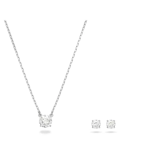 Limited-time offer: Swarovski Attract set, Round, White, Rhodium plated from 104.00 GBP to 104.00 GBP (save 0%)