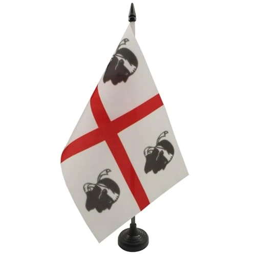 Limited-time offer: AZ FLAG Sardinia Table Flag 21x14 cm 100D Polyester Plastic Base from 5.92 £ to 5.92 £ (save 0.00%)