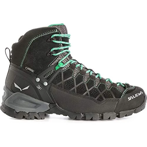 Limited offer: Salewa Women's Alp Trainer Mid GTX Alpine Trekking Boot | Hiking, Trekking, Scrambles | Gore-Tex Waterproof Breathable, Vibram Sole, Suede and PU Coated Leather Upper from 200.00 EUR to 109.67 EUR (save 45%)
