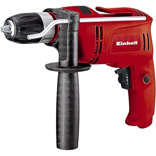 Offre limitée : Einhell Perceuse à percussion TC-ID 650 E (650 W, Capacité de perçage : bois 25 mm, béton 13 mm, acier 10 mm, Livré avec poignée supplémentaire et butée de profondeur en métal), Rouge de 38.86 € à 38.86 € (0.00% de remise)