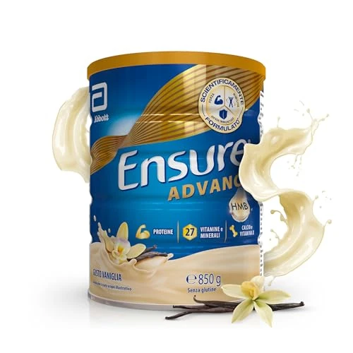 Ensure Nutrivigor - Complemento Alimenticio para Adultos, con HMB, Proteínas, Vitaminas y Minerales, como el Calcio- Sabor Vainilla- 850 g
